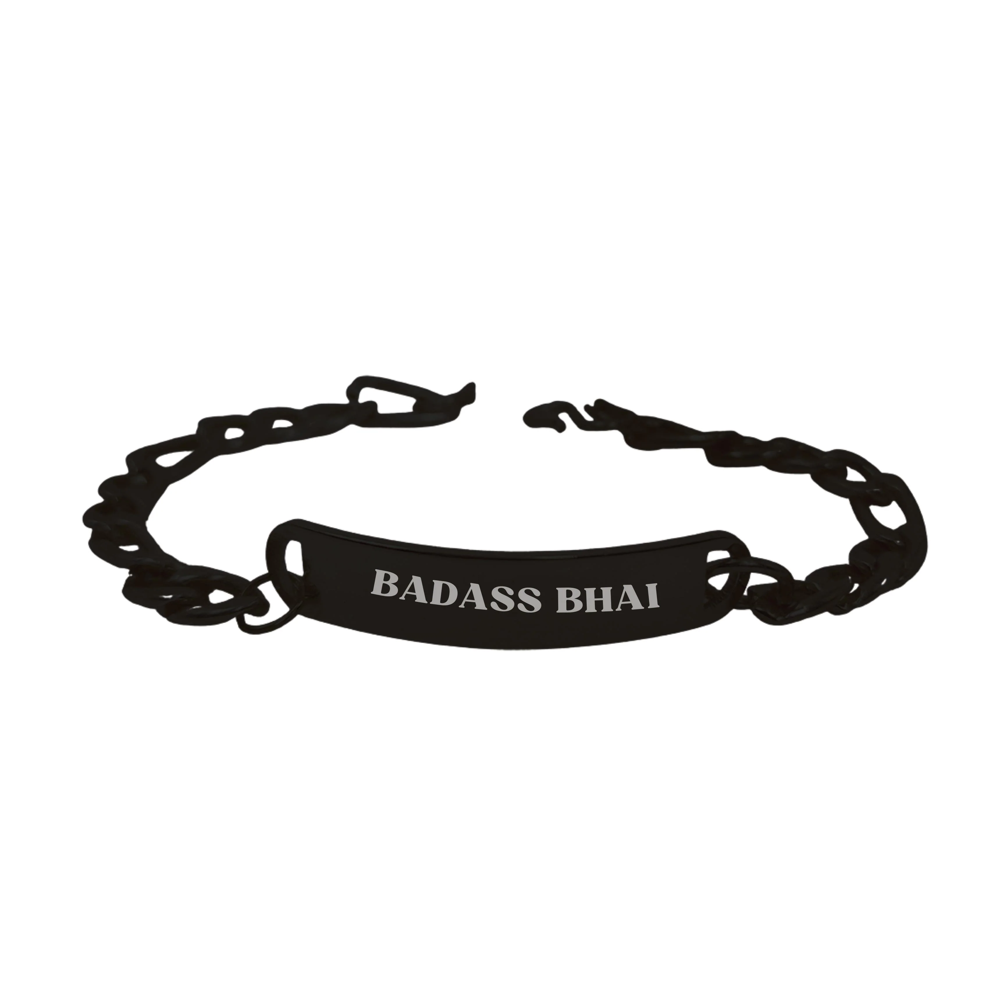 Rakhi Brother Gift Stylish Box Chain Bracelet Raksha Badhan Gift For Brothers - Badass Bhai - Image 3
