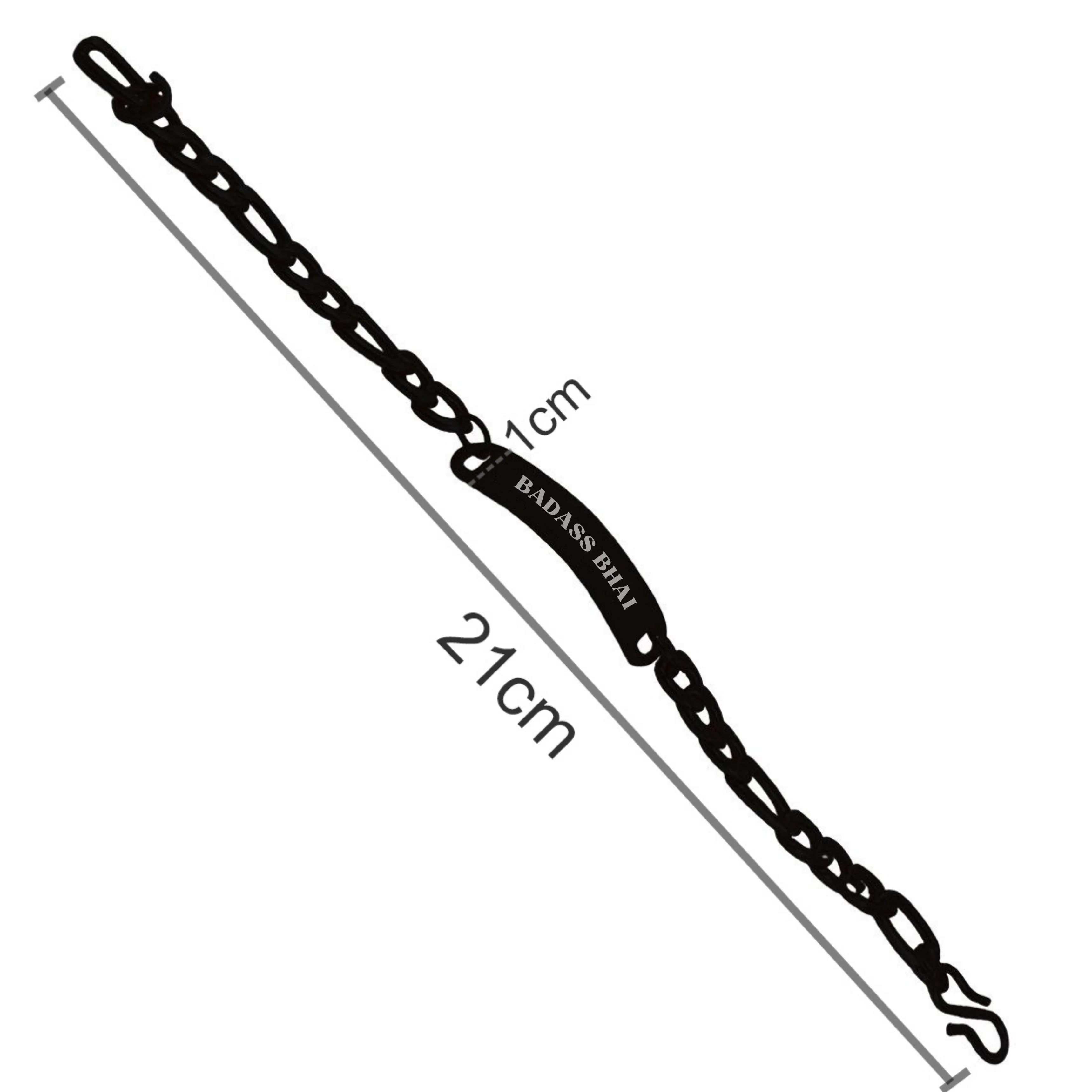 Rakhi Brother Gift Stylish Box Chain Bracelet Raksha Badhan Gift For Brothers - Badass Bhai - Image 6