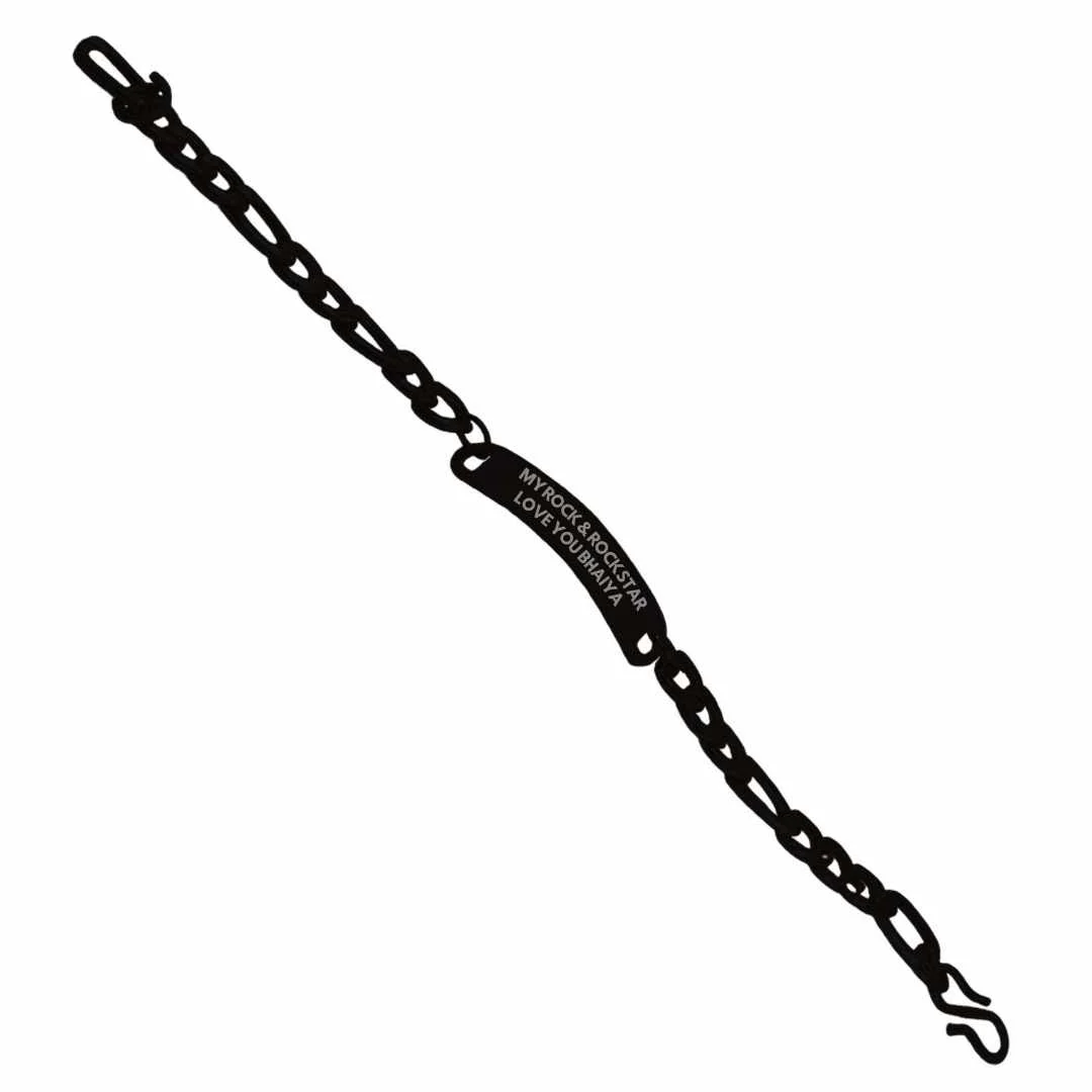 Rakshabandhan Gift for Brother Stylish Metal Bracelet - My Rock & Rockstar - Image 10