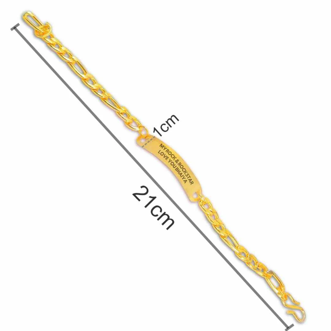 Rakshabandhan Gift for Brother Stylish Metal Bracelet - My Rock & Rockstar - Image 8