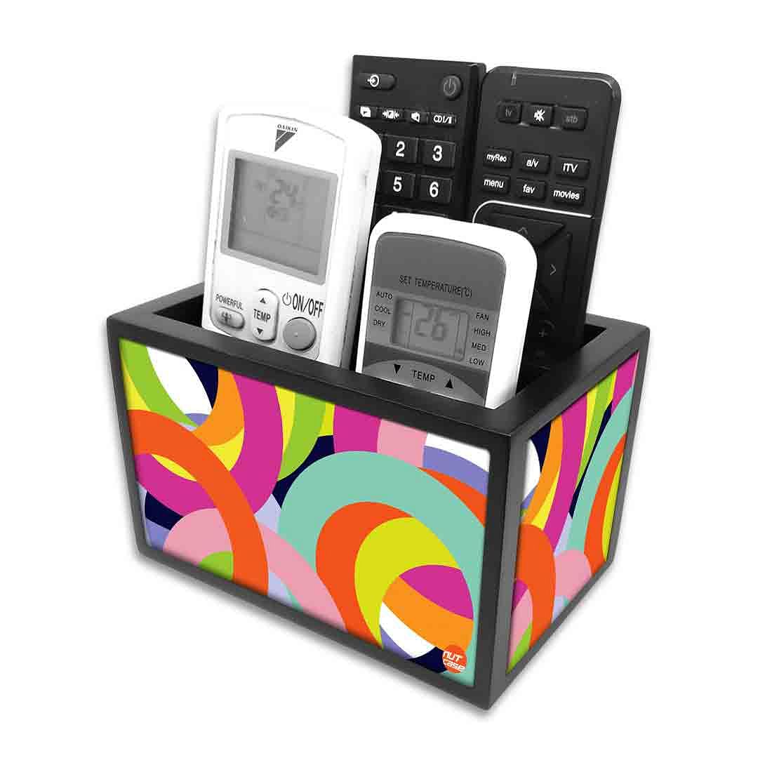 Remote Control Stand Holder Organizer For TV / AC Remotes - Colorful Rings - Image 4
