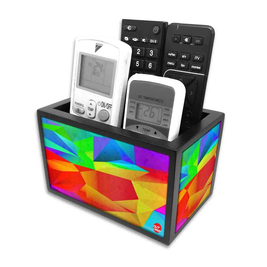 Remote Control Stand Holder Organizer For TV / AC Remotes - Shards Of Color - Image 4