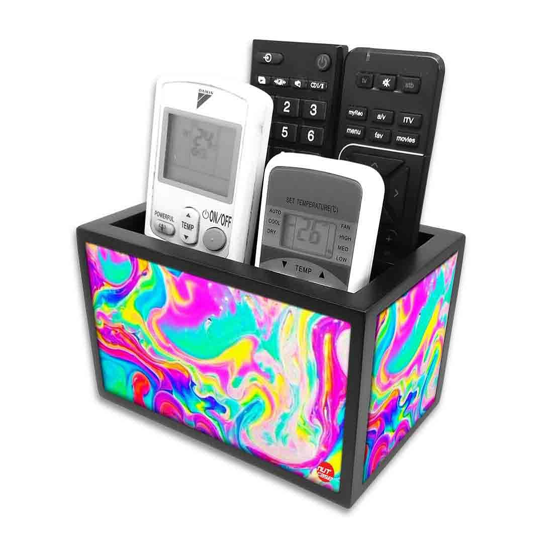 Remote Control Stand Holder Organizer For TV / AC Remotes - Oil Spill - Image 4
