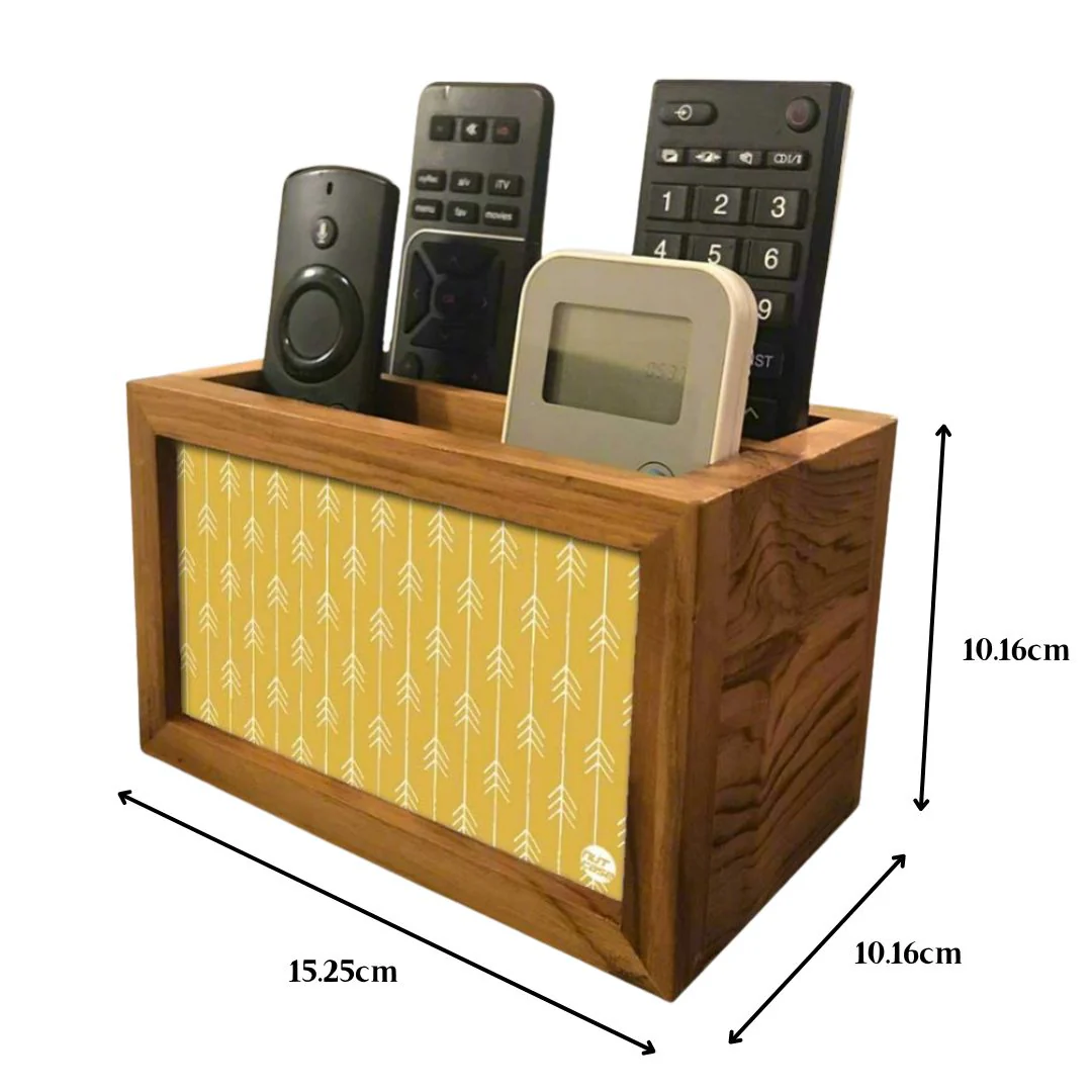 Classy Remote Control Holder - Arrow Ends - Yellow - Image 5