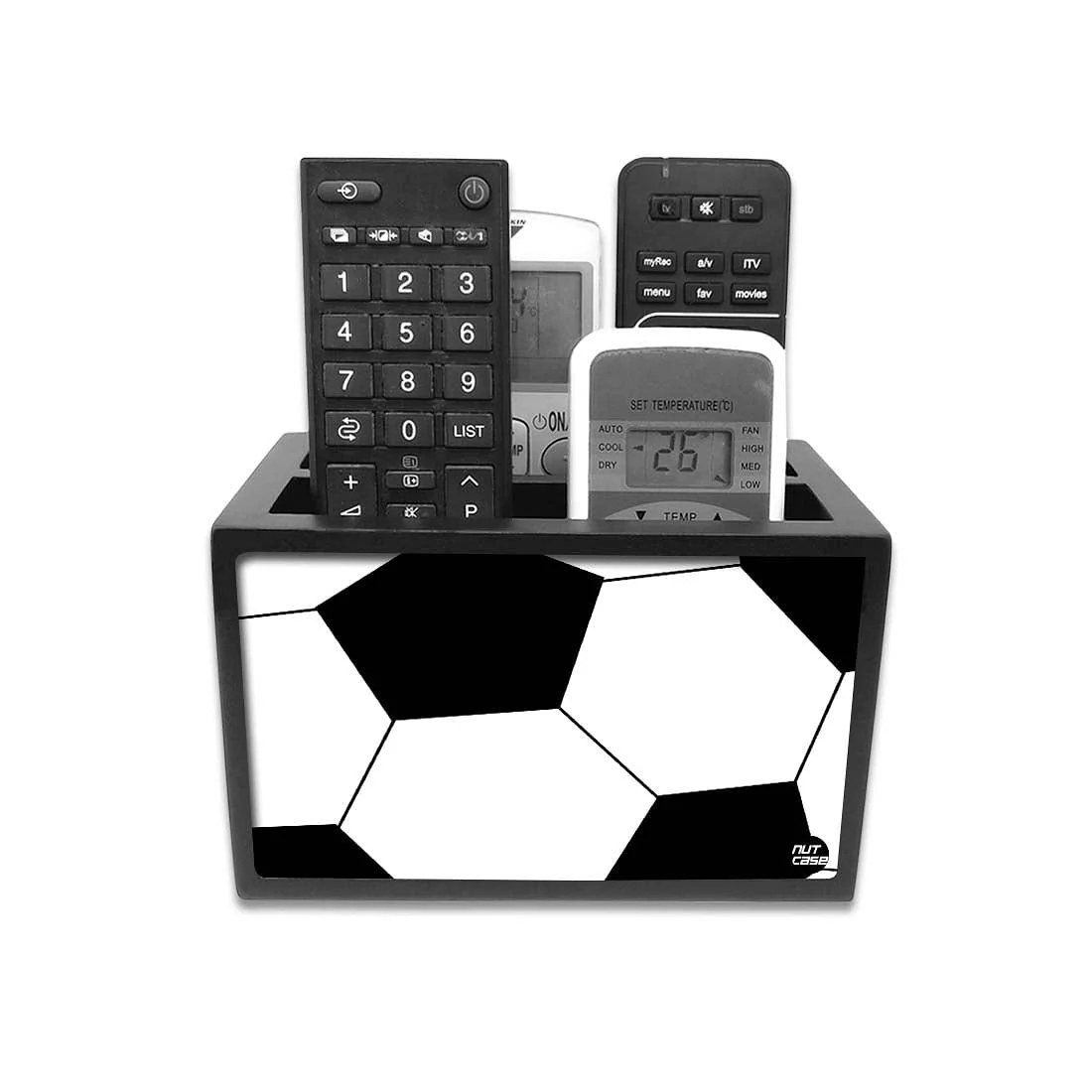 Trendy Tv Remote Caddy For TV / AC Remotes - Football - Image 2