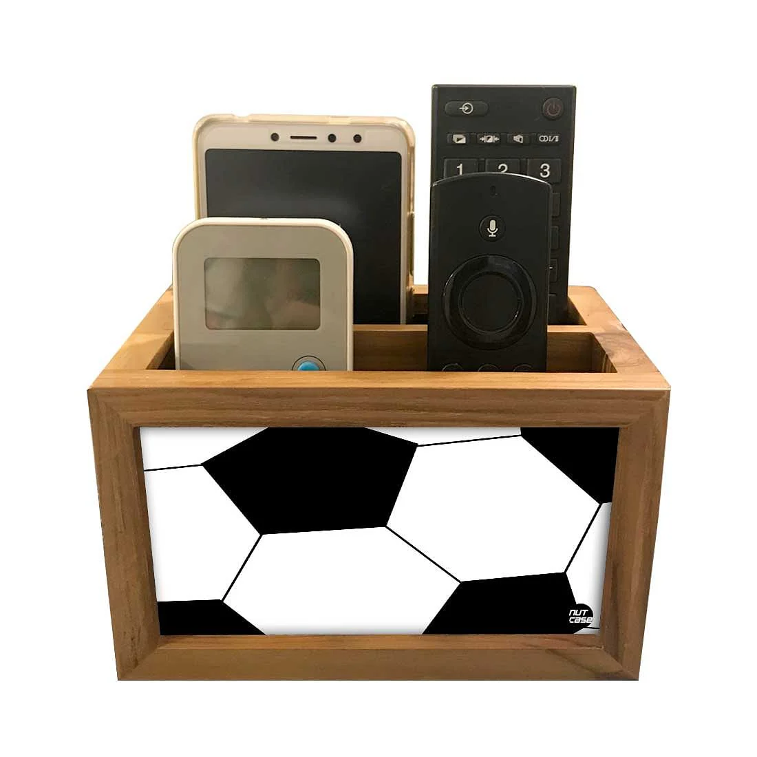 Trendy Tv Remote Caddy For TV / AC Remotes - Football - Image 3