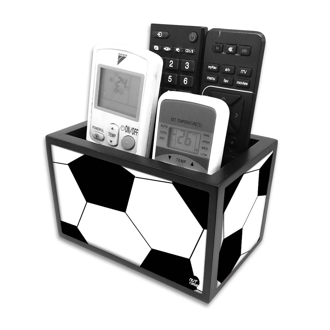 Trendy Tv Remote Caddy For TV / AC Remotes - Football - Image 4