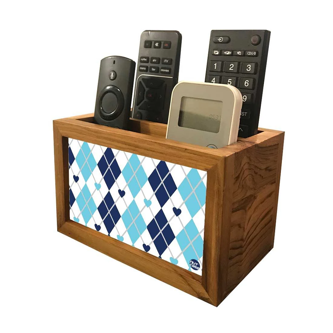 Remote Holder for Table For TV / AC Remotes - Diamonds Shape