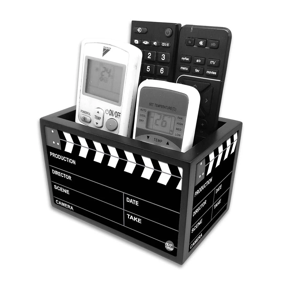 Black Remote Control Holder For TV / AC Remotes - Filmy - Image 11