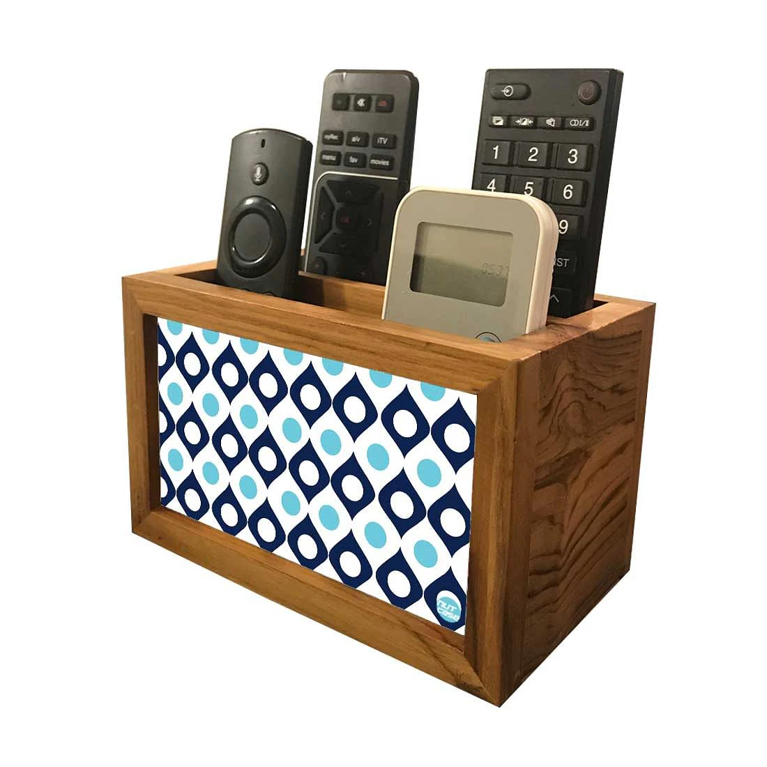 Black Remote Control Organizer For TV / AC Remotes -  pattern - Image 4