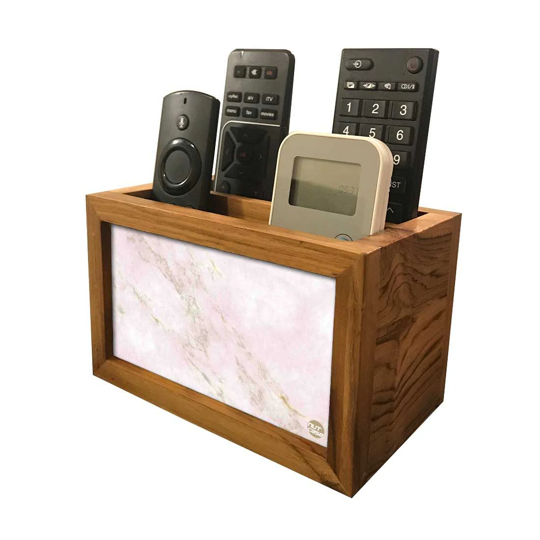 Beautiful Remote Control Holder For TV / AC Remotes - Marble Pink - Image 5