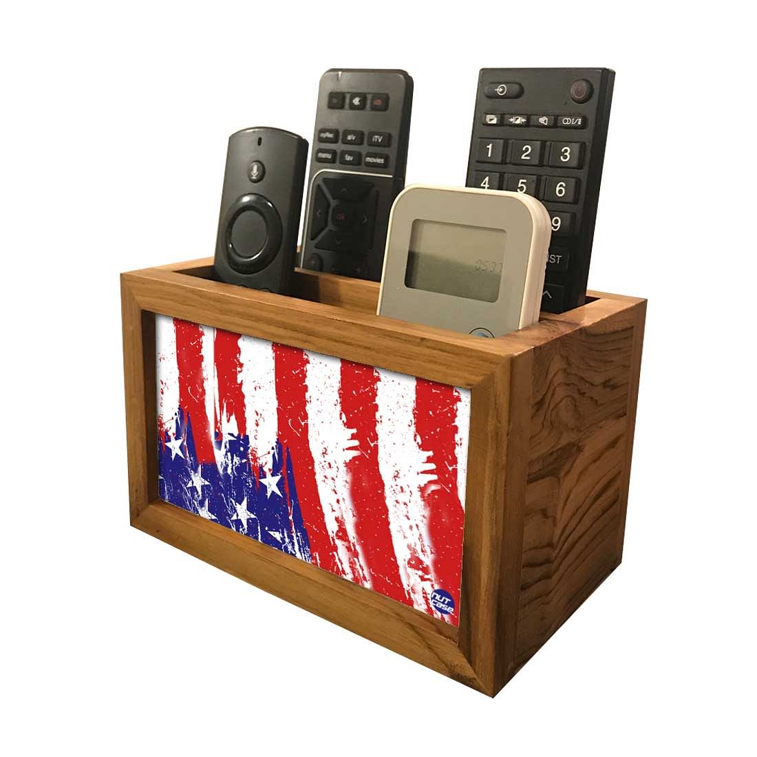 Designer Modern Remote Control stand For TV / AC Remotes - US Flag - Image 4
