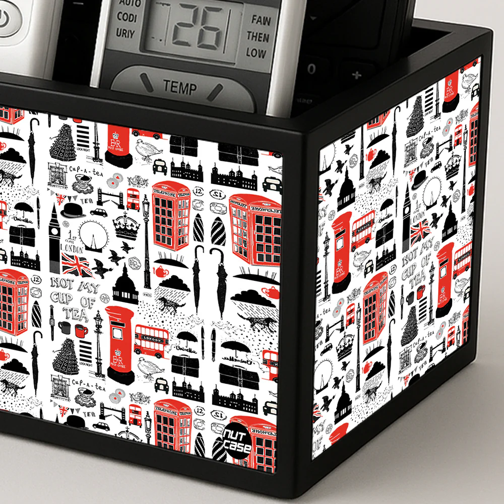 Beautiful Remote Control Holder Organizer For TV / AC Remotes - London Travel - Image 3