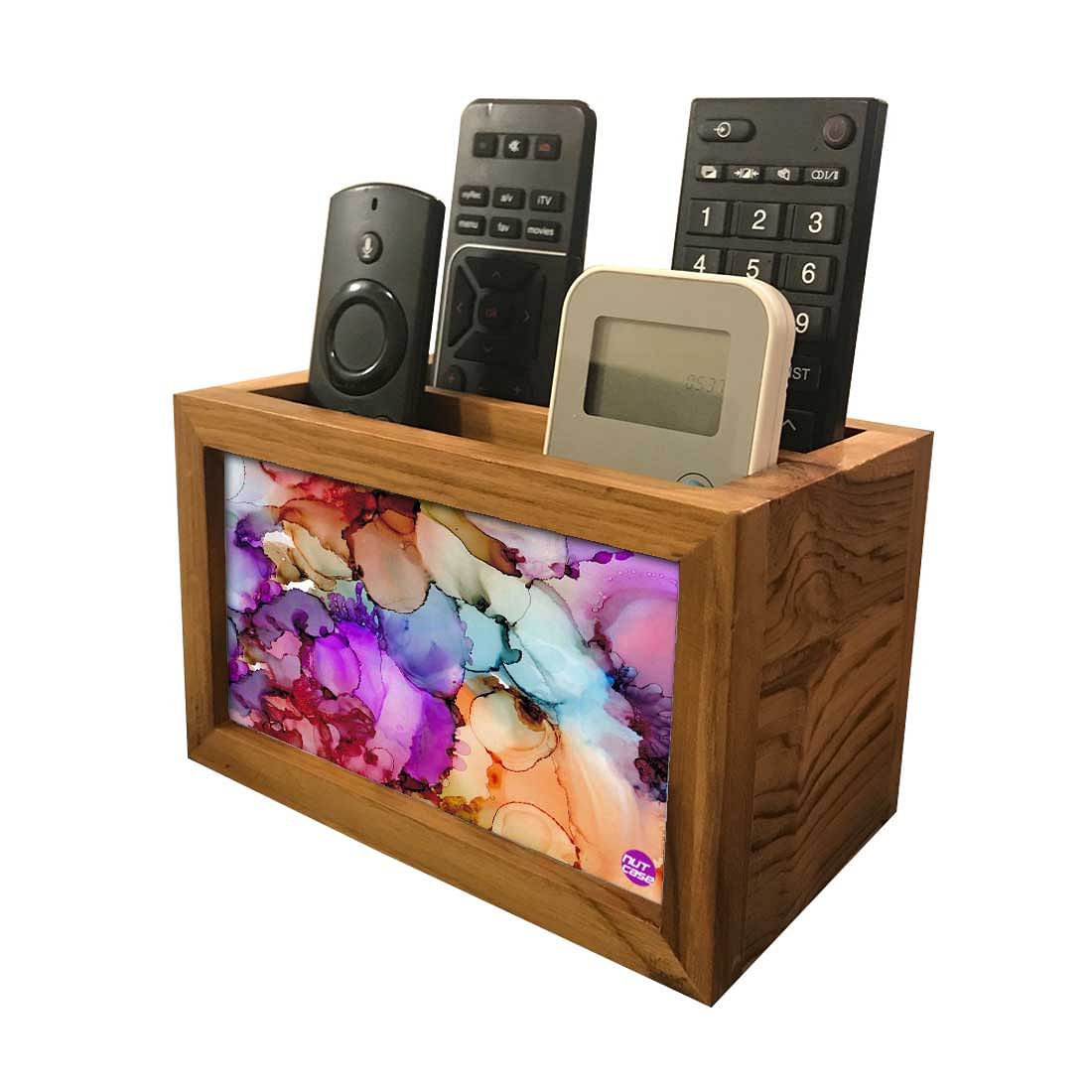 Remote Control Stand Holder Organizer For TV / AC Remotes - Mix Watercolor - Image 4