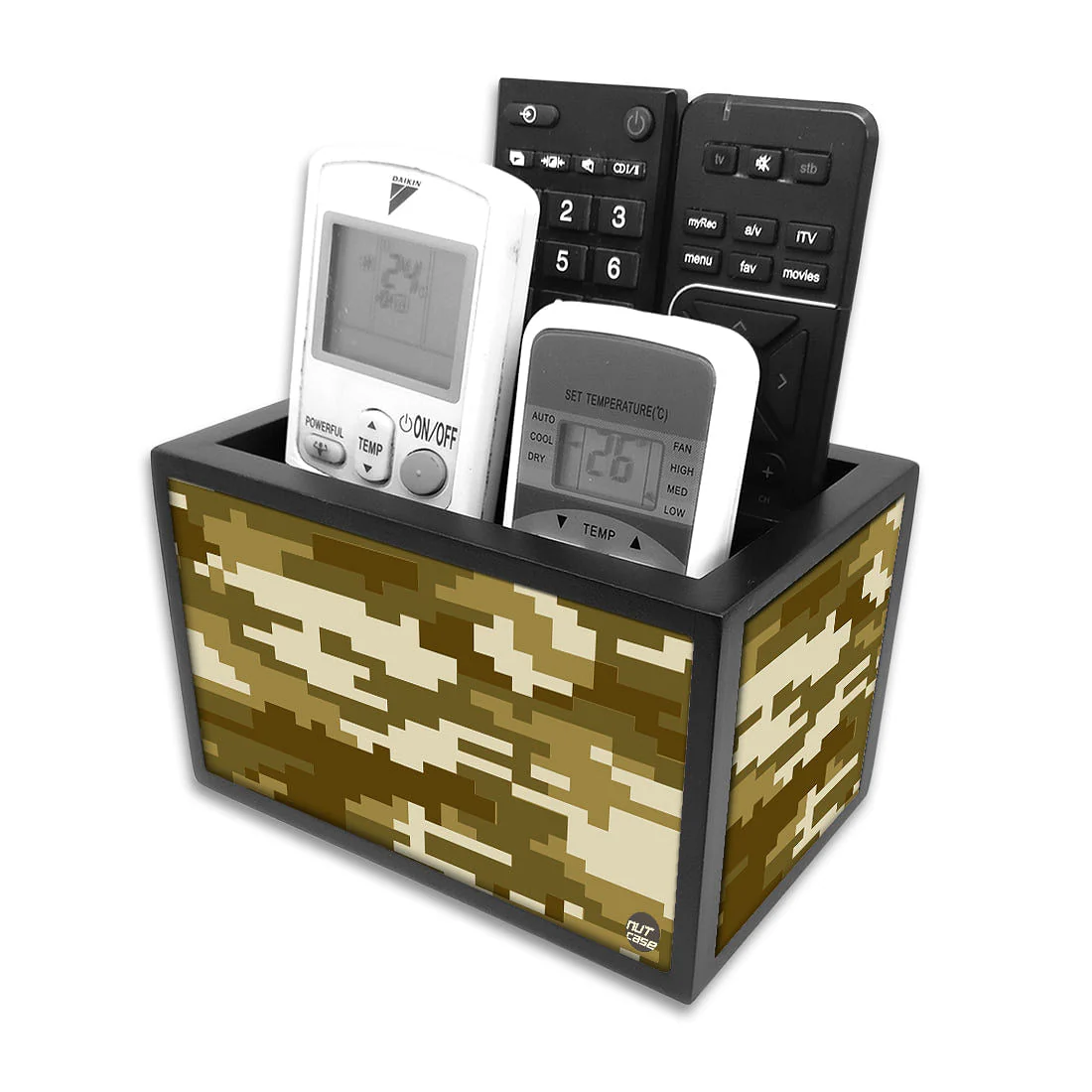 Remote Control Stand Holder Organizer For TV / AC Remotes - Camo - Image 3
