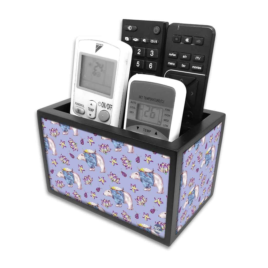Organizer For TV AC Remotes - Polar Bear Riding - Image 4
