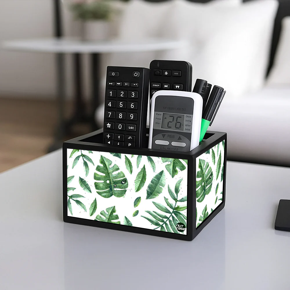 Tv Remote Control Holder For TV / AC Remotes - Happy Leaves