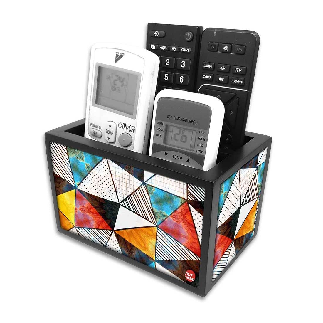 Remote Control Caddy Organizer for TV/AC Remotes - Colorful Triangle - Image 7