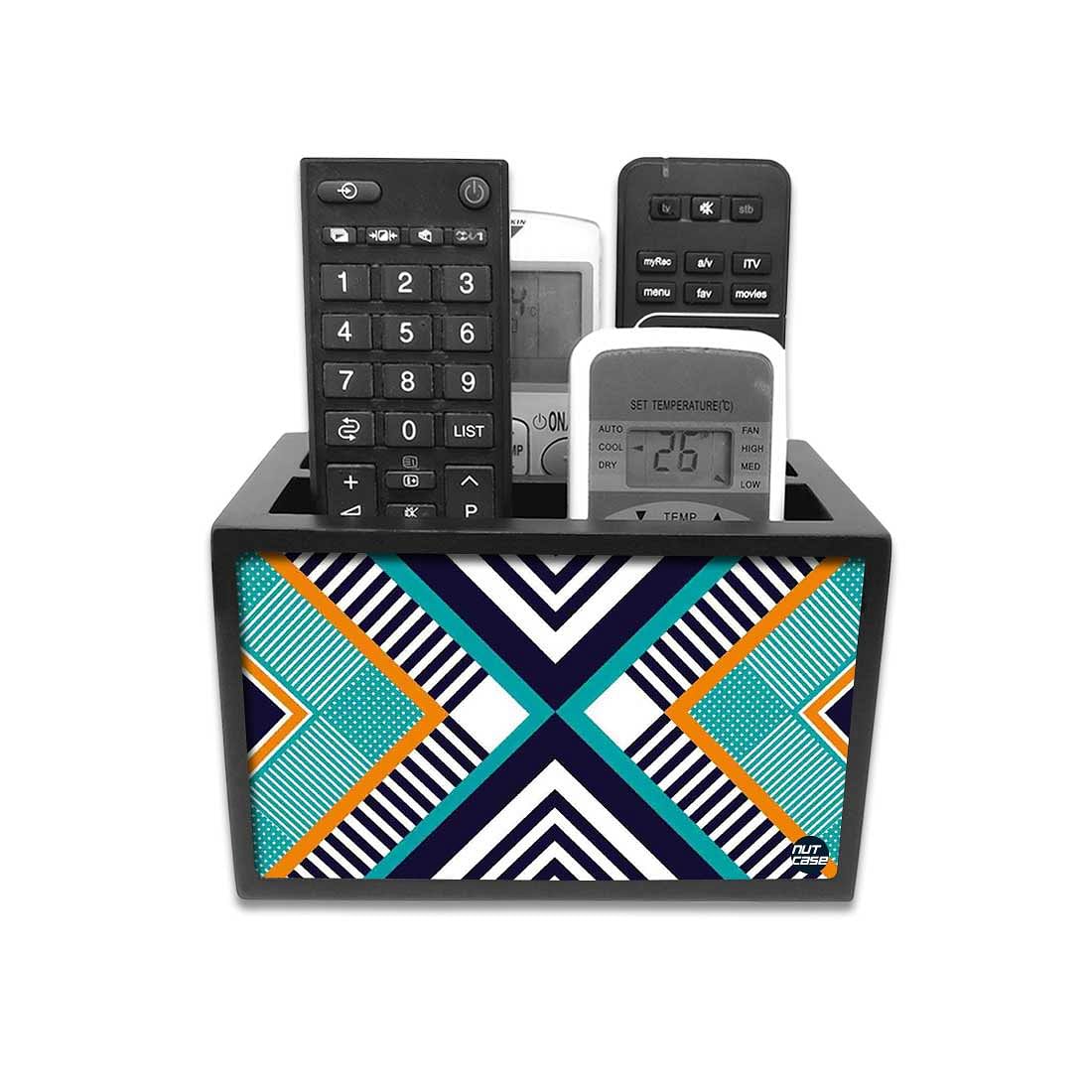 Small Remote Control Holder For TV / AC Remotes - Graphics Pattern