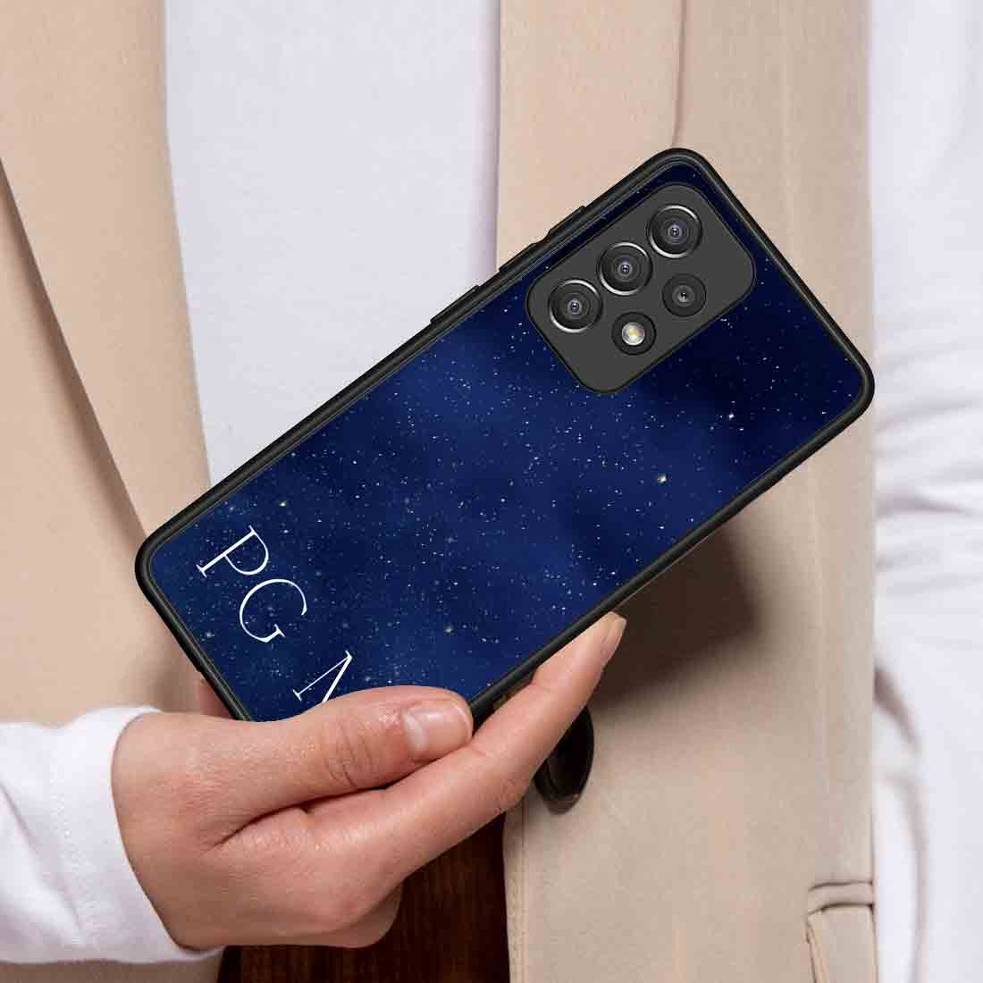 Samsung A52 Phone Cover Custom Designer Phone Cases with Name - Starry Night - Image 3