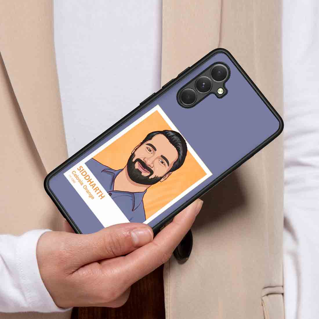 Samsung A54 Mobile Case with Photo Design Phone Covers - Cartoonify From Photo - Image 3