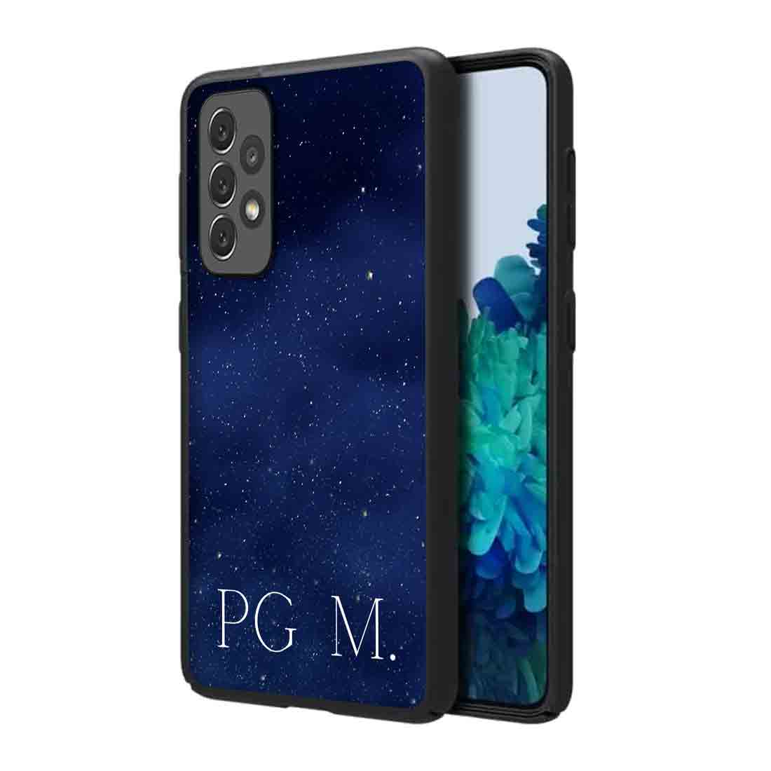 Samsung A72 Phone Cover Customized Design Samsung Cases with Name - Starry Night