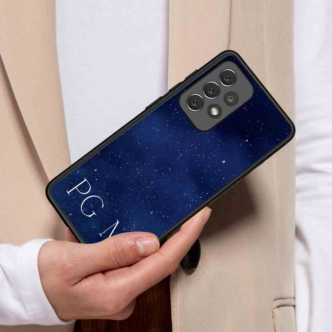 Samsung A72 Phone Cover Customized Design Samsung Cases with Name - Starry Night - Image 3