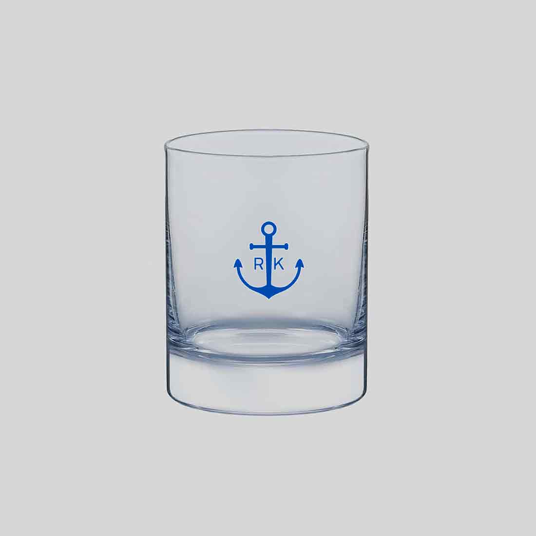 Scotch Whiskey Glasses with Initial - Colored Printed Alcohol Glass - Image 4
