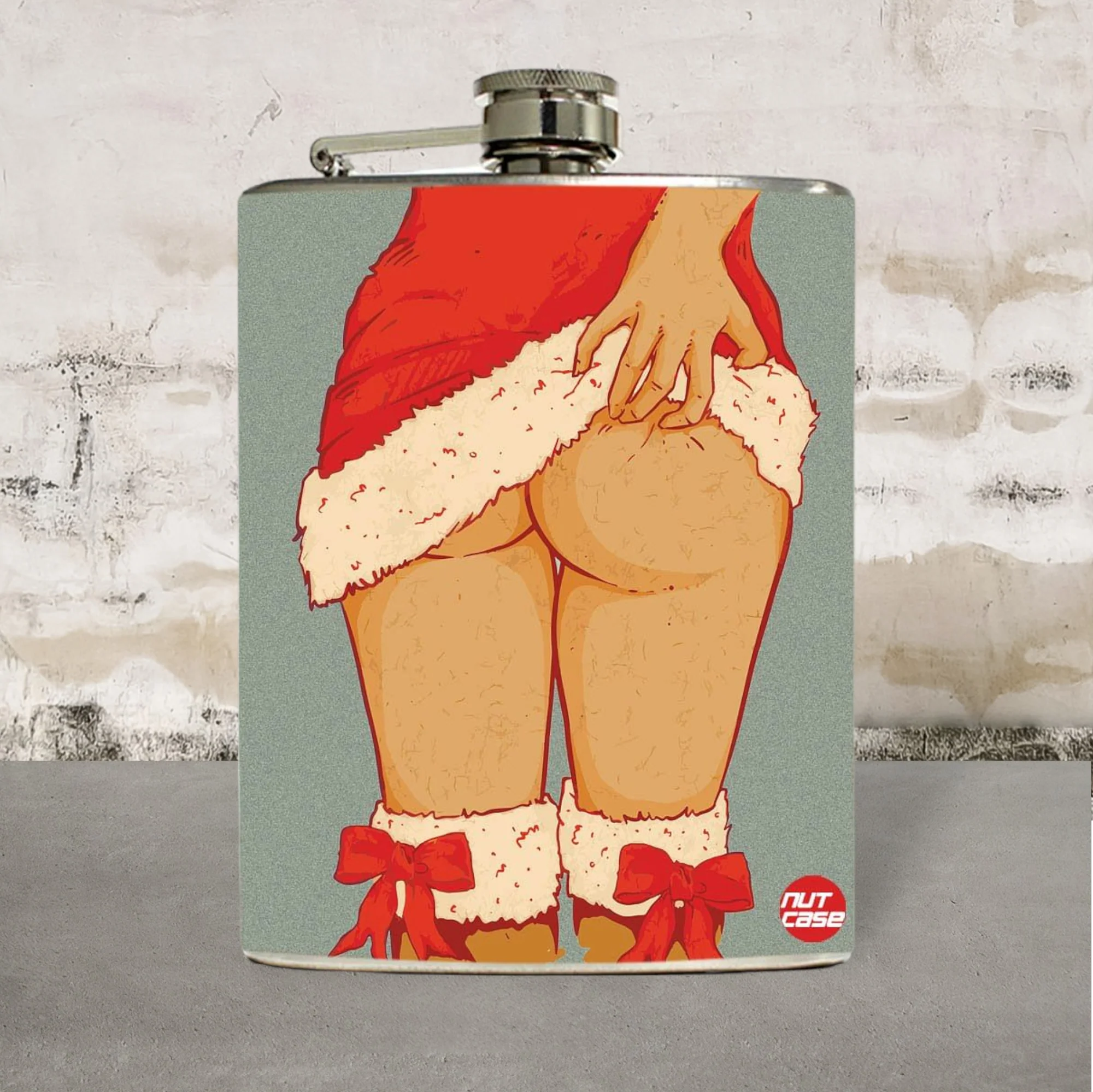 Secret Santa Gifts Stainless Steel Hip Flask - Image 2