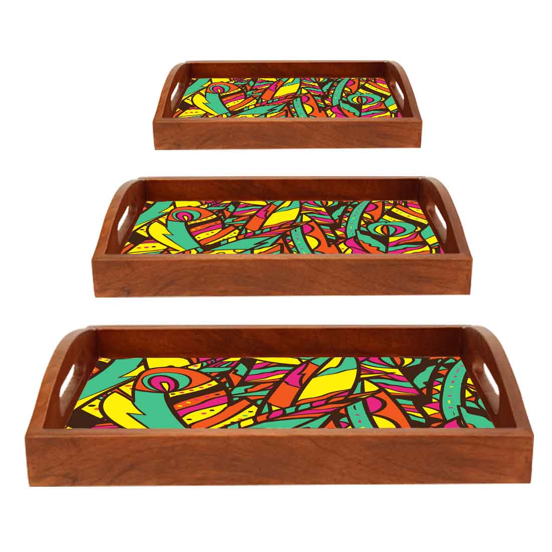 Decorative Food Serving Platters Set of 3 for Kitchen Use - Image 6
