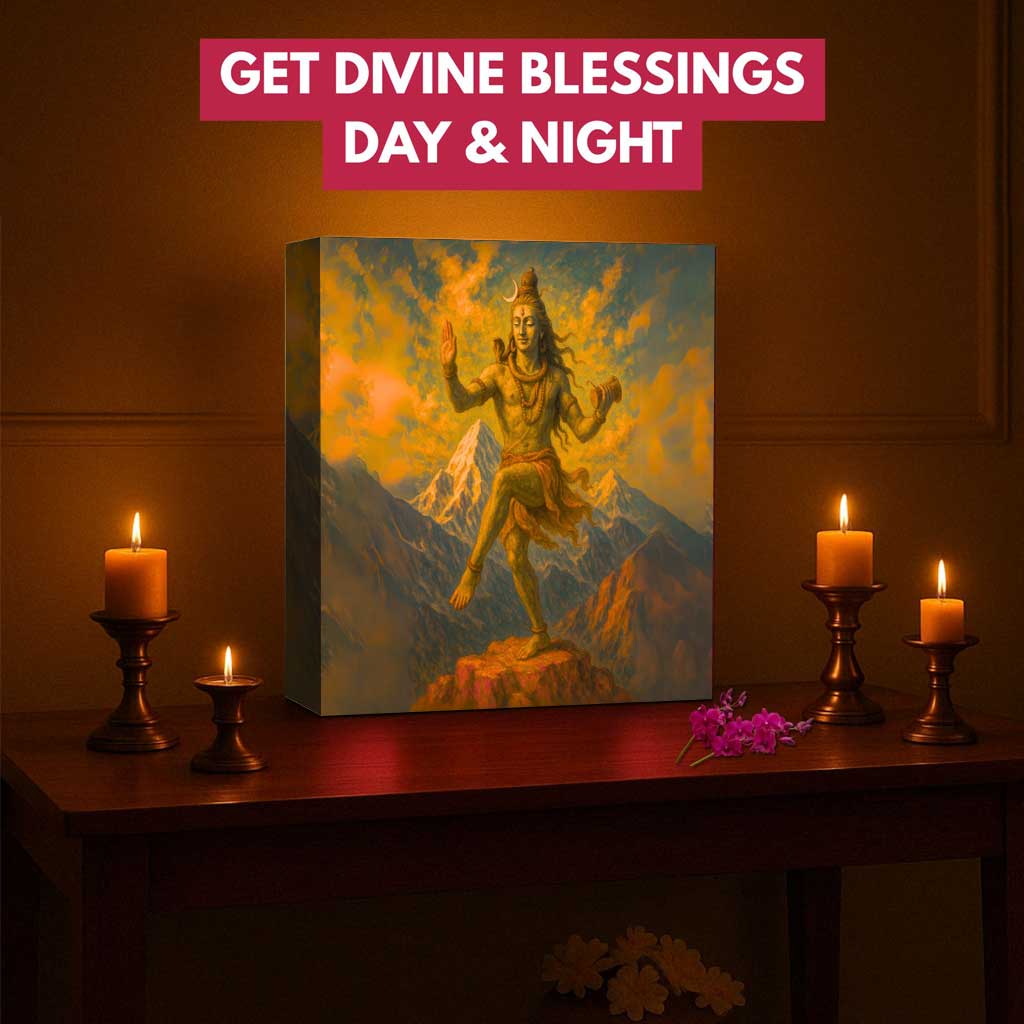 Shiva God Lamp – LED Mahadev Light for Temple and Home Décor - Image 2