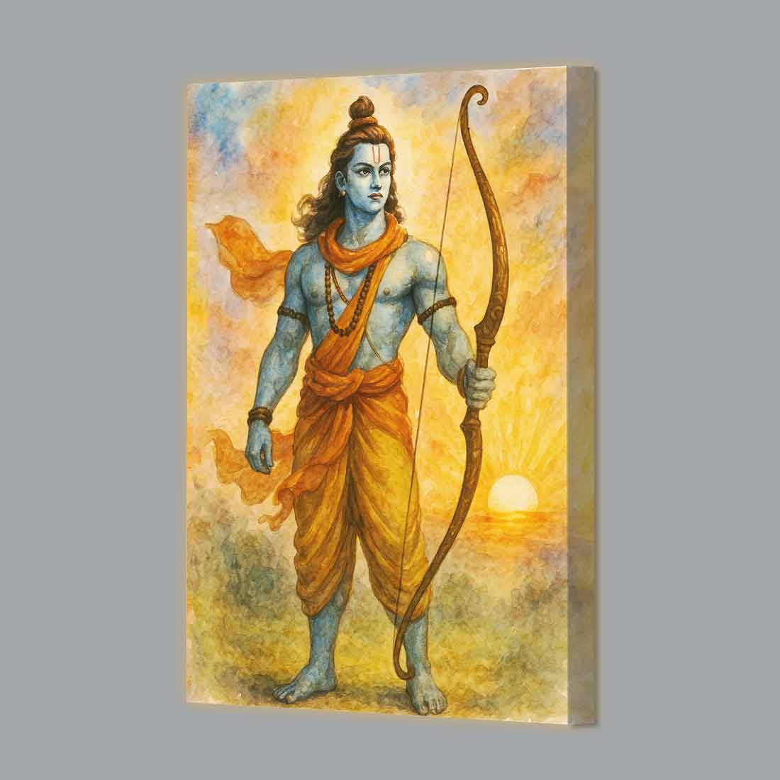 Shree Ram Photo Frame with LED Light – Spiritual Wall Décor for Home, Temple & Gifting - Image 5
