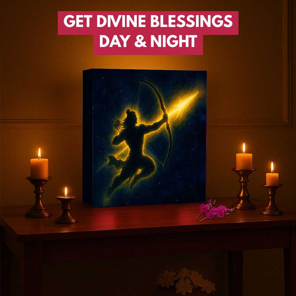 Shree Ram Wall Lamp – LED Night Light for Home Temple & Pooja Room Decoration - Image 5