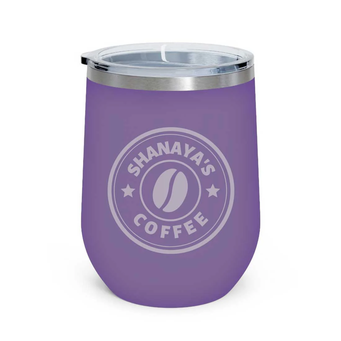 Customized Small Coffee Tumbler for Travelling with Name Engraved Design (350 ML) - Coffee - Image 11
