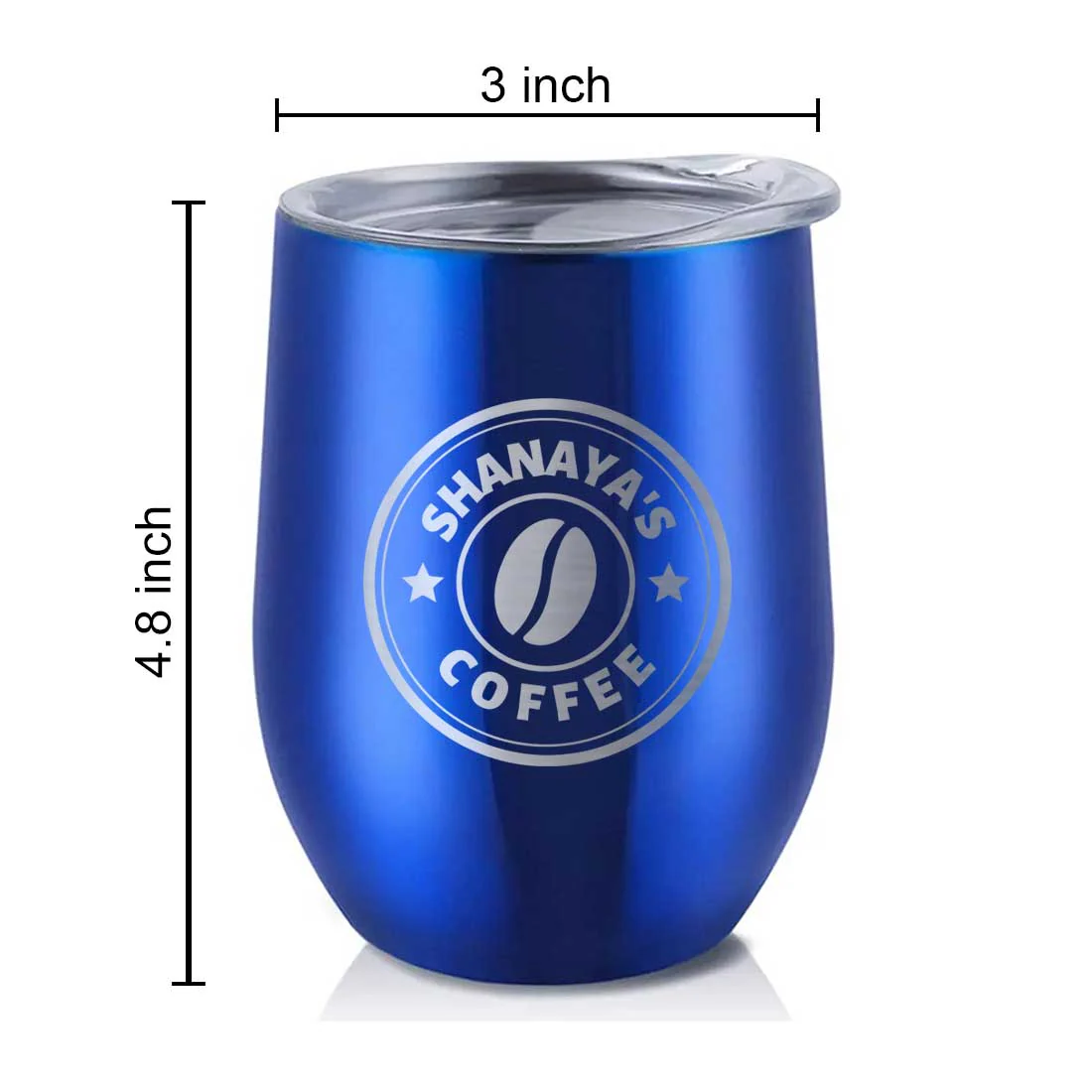Customized Small Coffee Tumbler for Travelling with Name Engraved Design (350 ML) - Coffee - Image 30