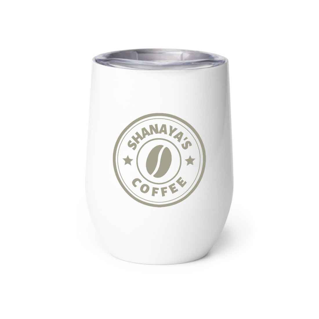 Customized Small Coffee Tumbler for Travelling with Name Engraved Design (350 ML) - Coffee - Image 32