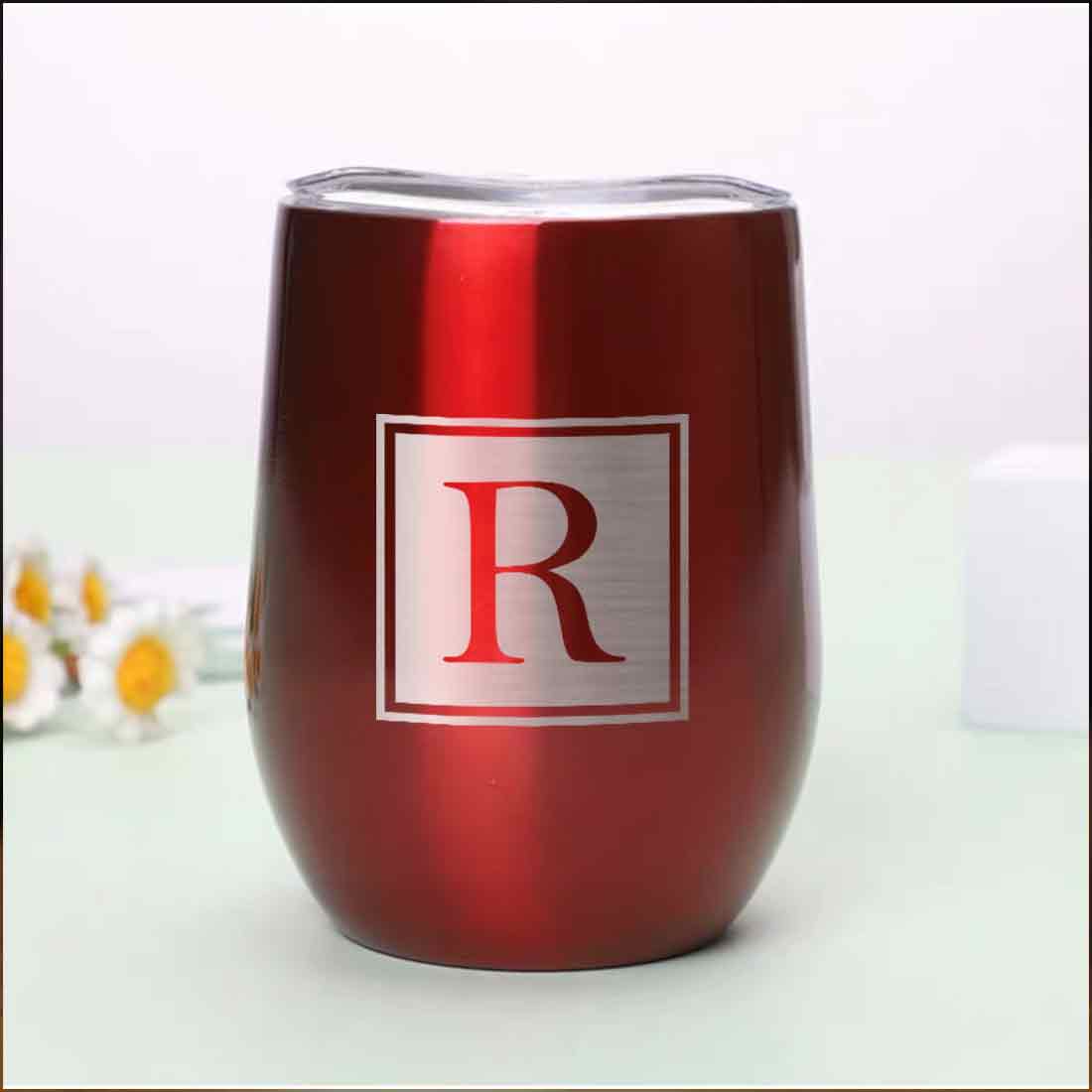 Personalised Small Coffee Tumbler for Travelling Engraved Stainless Steel Mug (350 ML) - Monogram - Image 21