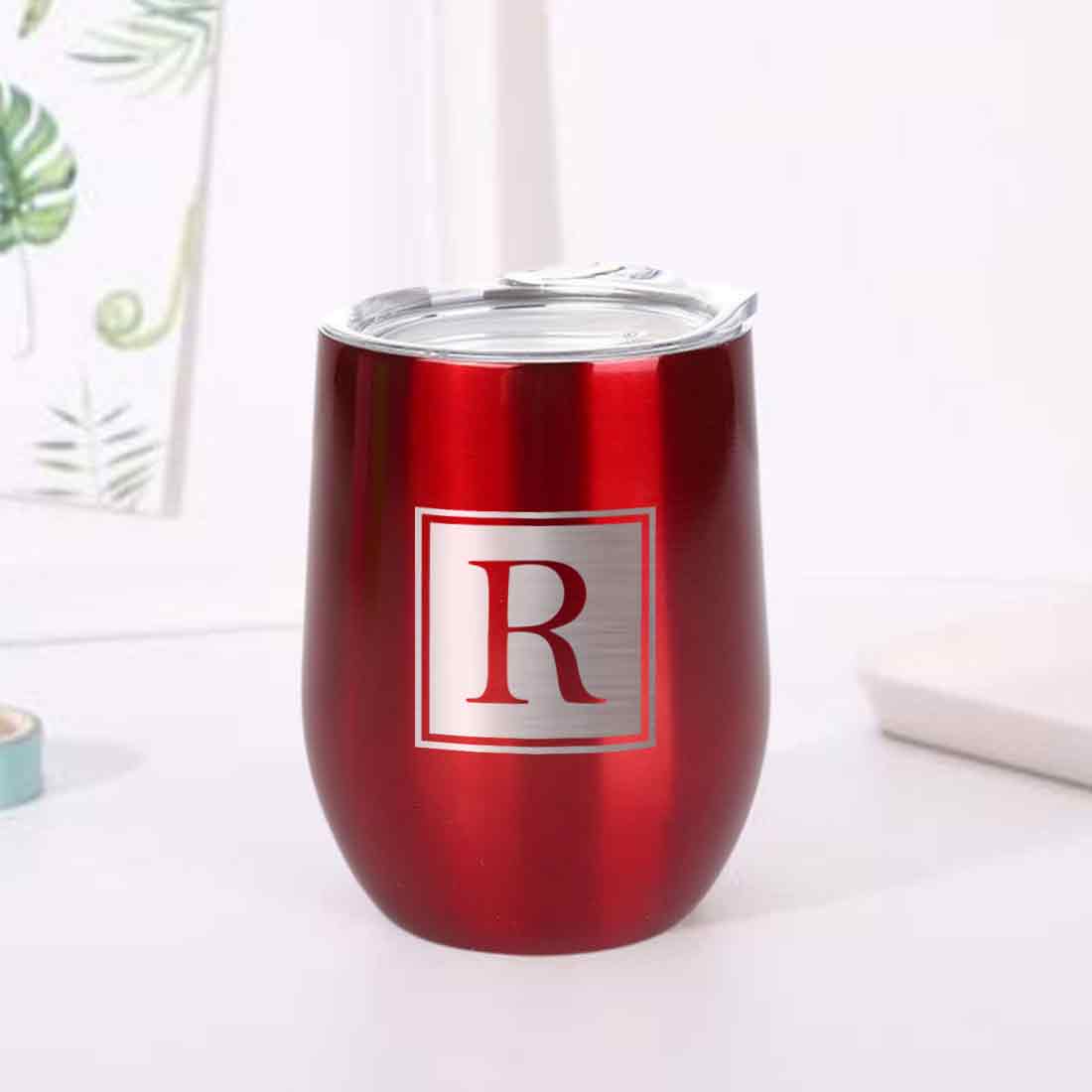 Personalised Small Coffee Tumbler for Travelling Engraved Stainless Steel Mug (350 ML) - Monogram - Image 23