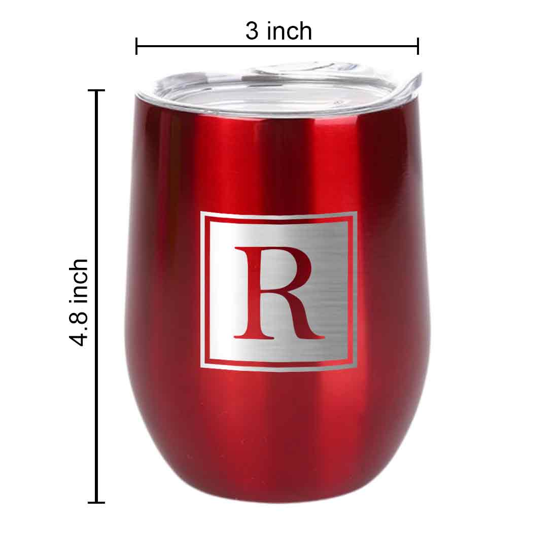 Personalised Small Coffee Tumbler for Travelling Engraved Stainless Steel Mug (350 ML) - Monogram - Image 24