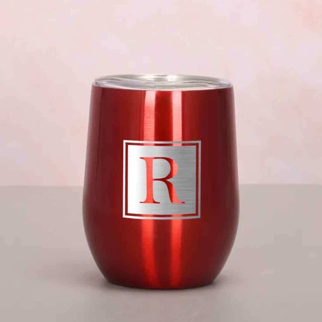 Personalised Small Coffee Tumbler for Travelling Engraved Stainless Steel Mug (350 ML) - Monogram - Image 25