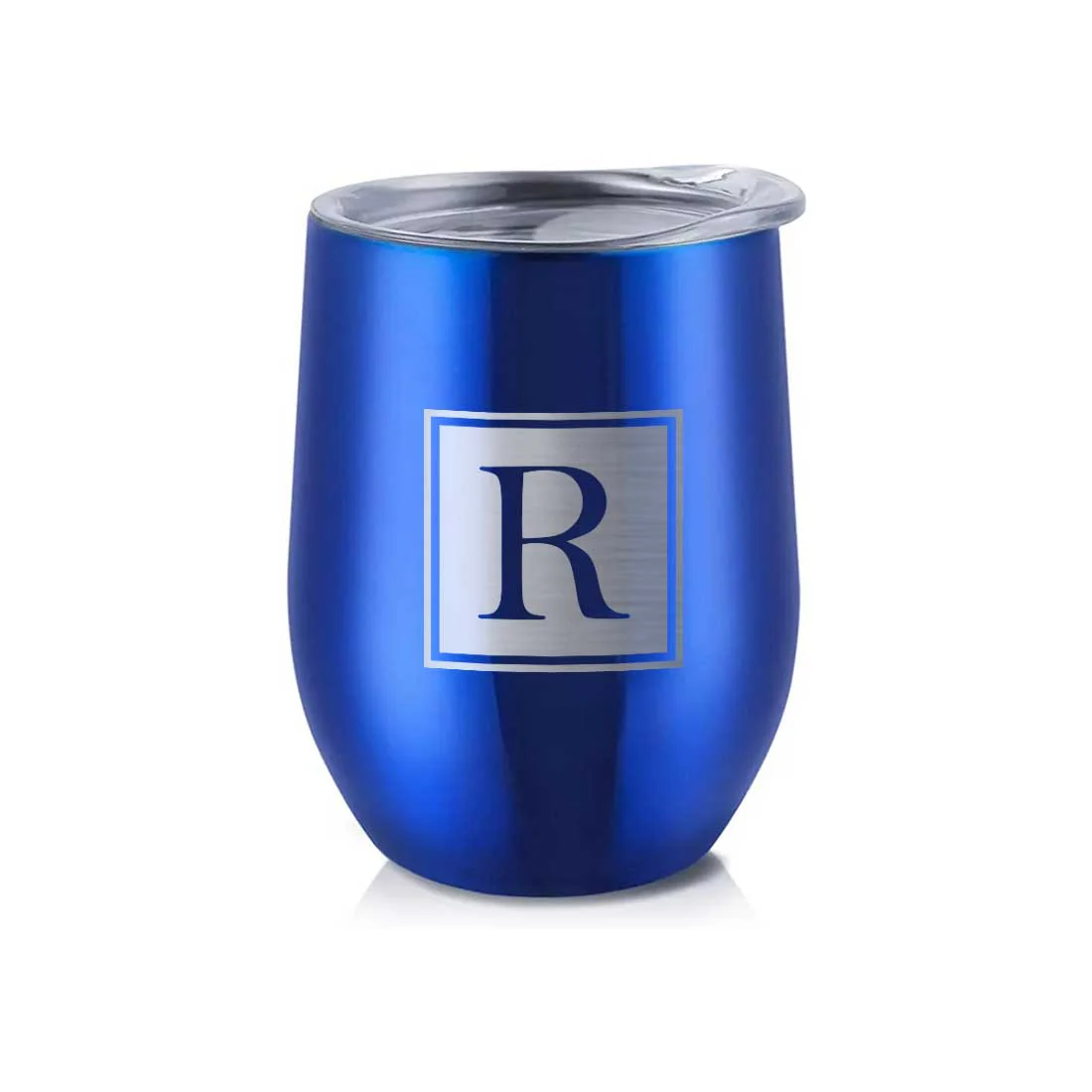 Personalised Small Coffee Tumbler for Travelling Engraved Stainless Steel Mug (350 ML) - Monogram - Image 26
