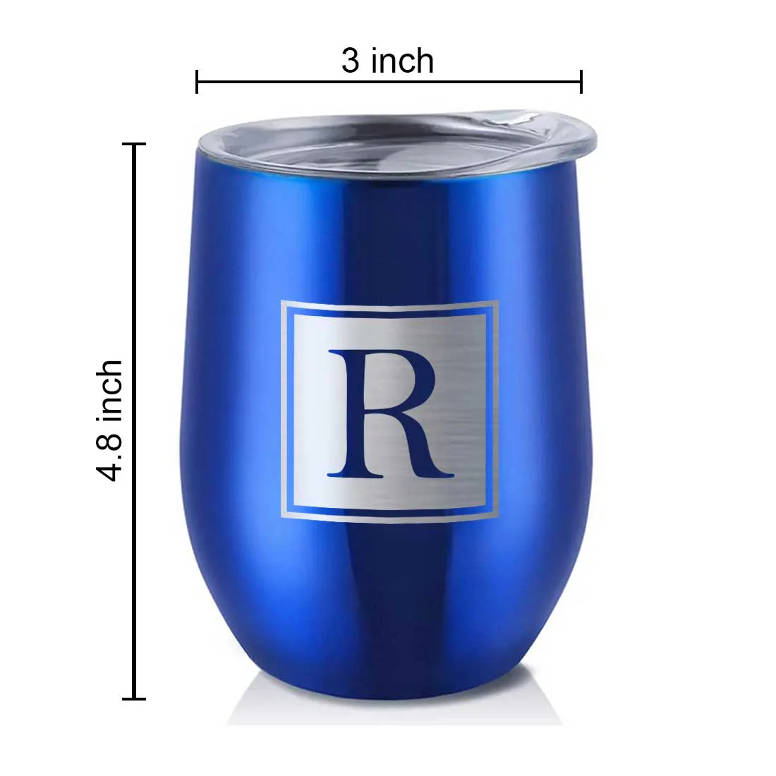 Personalised Small Coffee Tumbler for Travelling Engraved Stainless Steel Mug (350 ML) - Monogram - Image 29