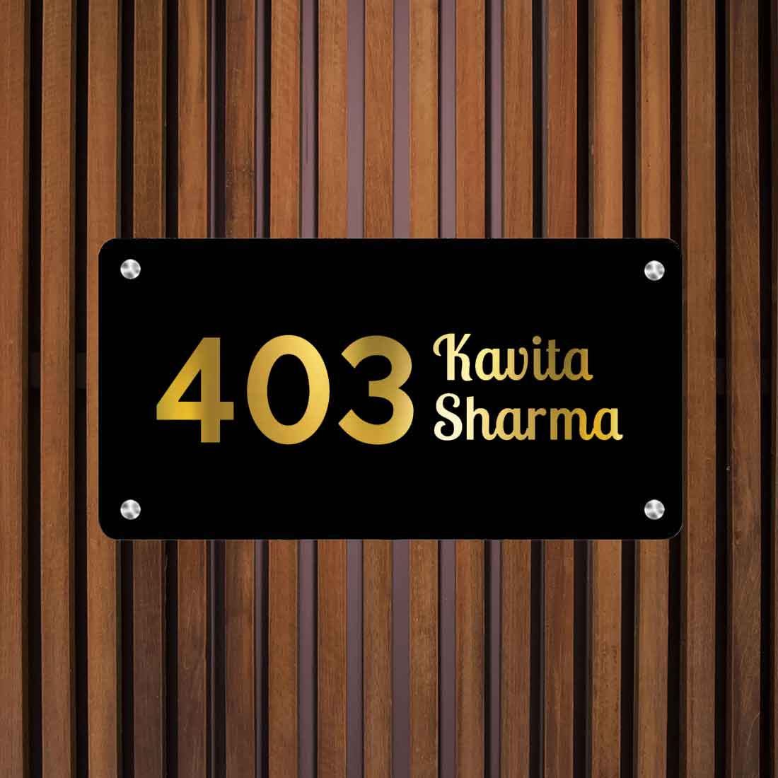Customized Small Metal Name Plates for Office Home House Outdoor