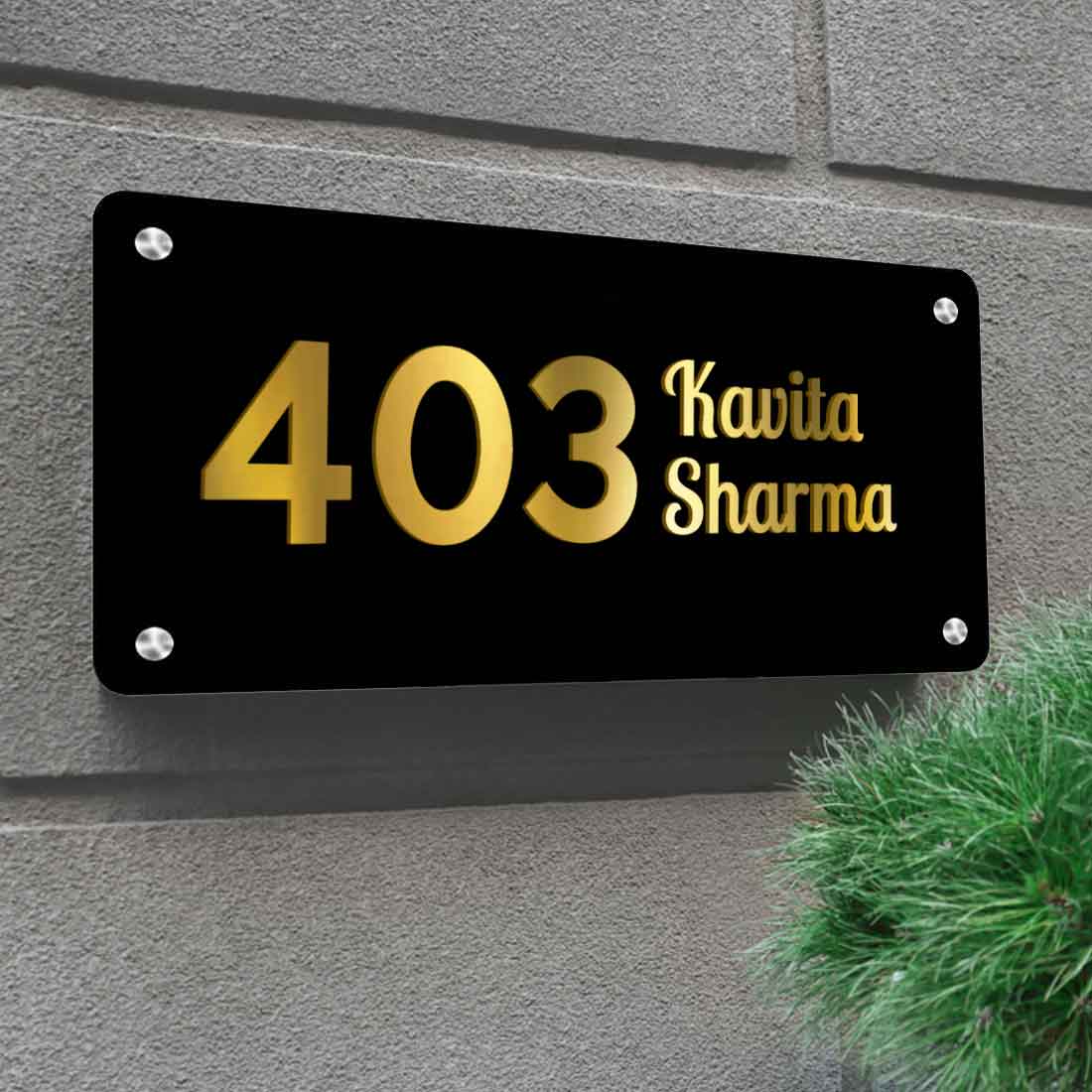 Customized Small Metal Name Plates for Office Home House Outdoor - Image 10