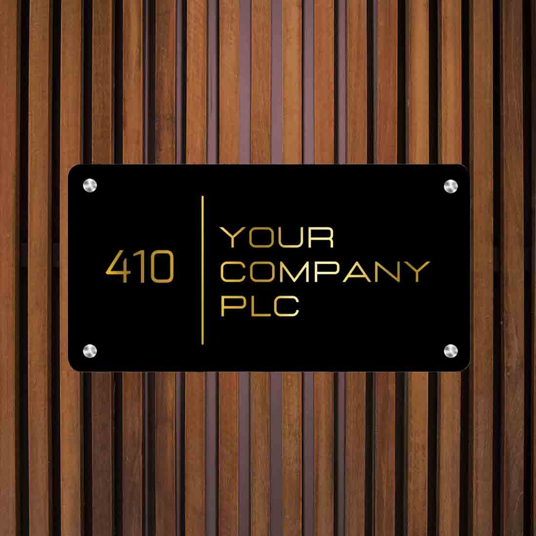 Personalized Small Metal Name Plates for Home Entrance Outdoor