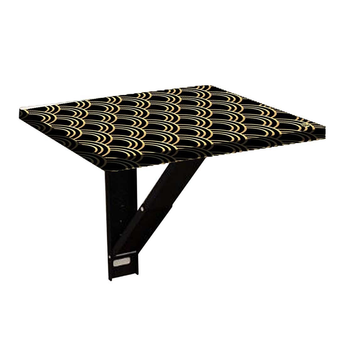 Folding Wall Mounted Bedside Table - Golden Design Pattern - Image 6