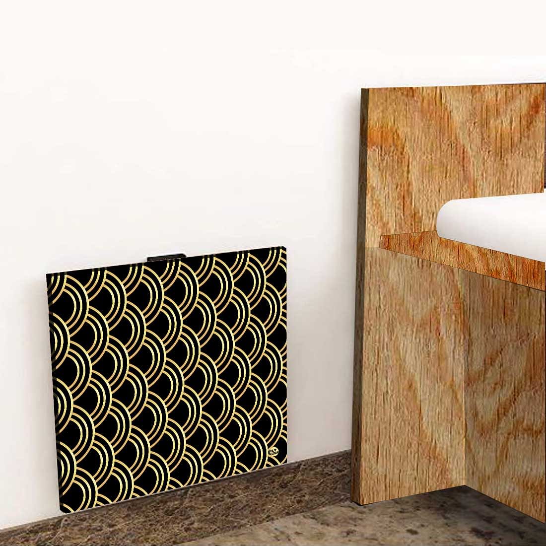 Folding Wall Mounted Bedside Table - Golden Design Pattern - Image 8
