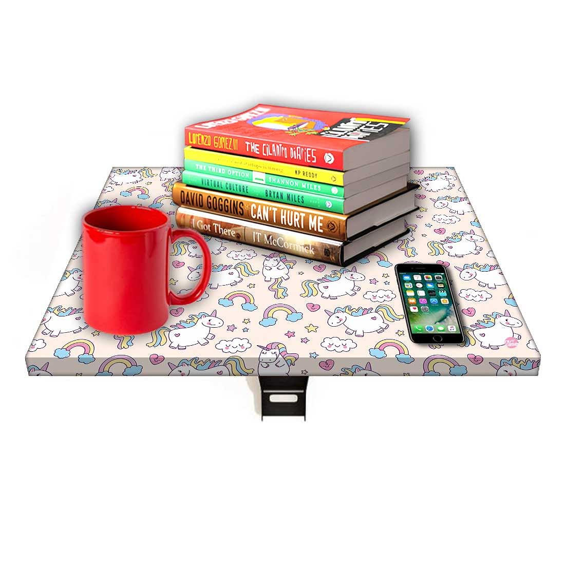 Folding Wall Mount Bedside Table - Unicorn - Image 7