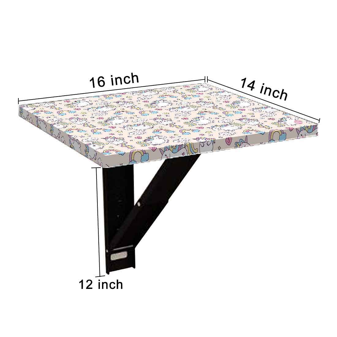Folding Wall Mount Bedside Table - Unicorn - Image 9