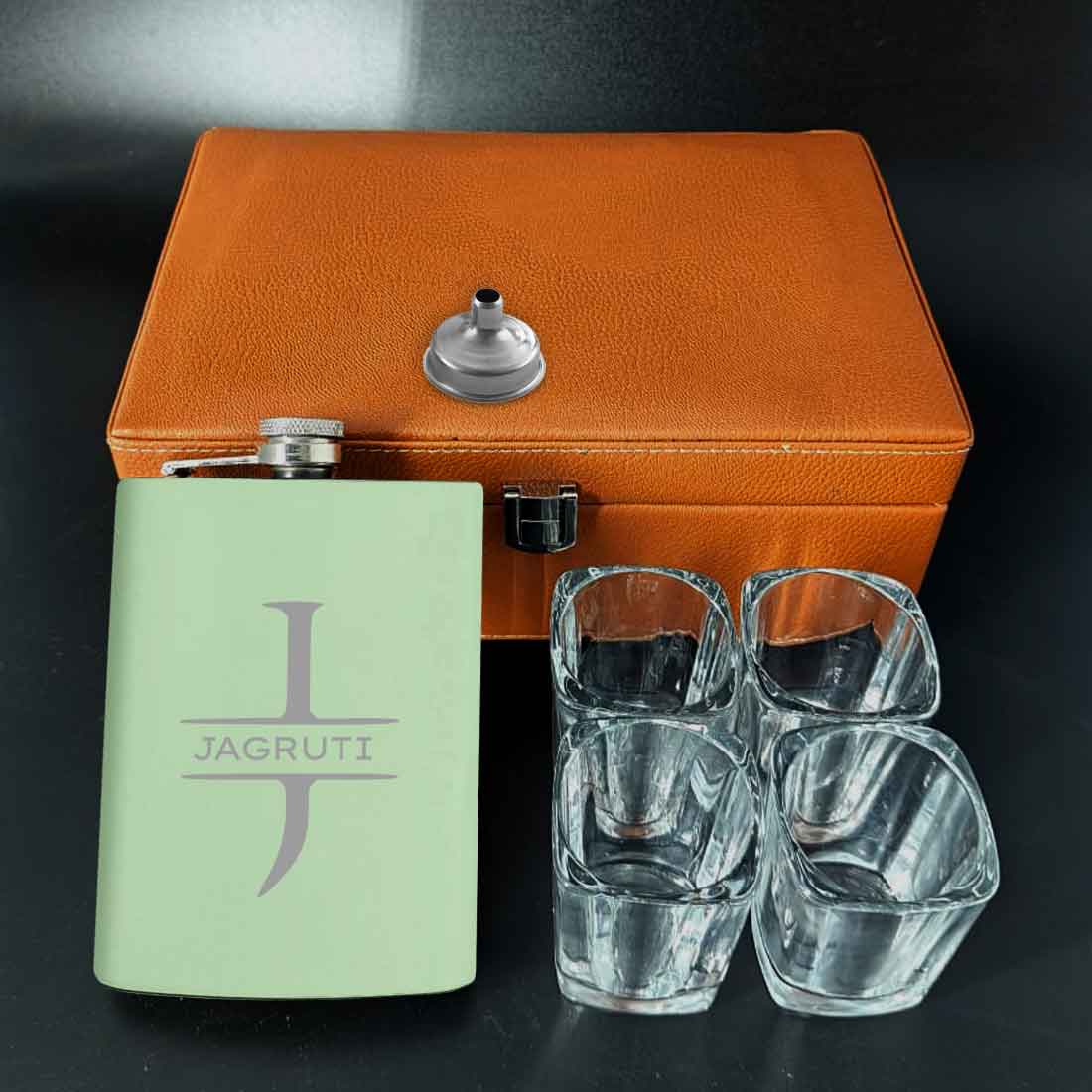 Stainless Steel Alcohol Flask for Women - Personalized 8oz Pink Hip Flask - Image 7